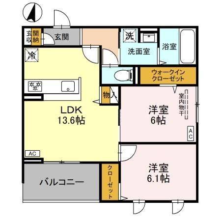 Maison　Espoir　Ⅲの間取り