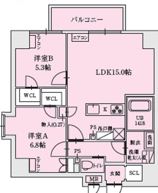 LEGALAND+ ABENOSANMEICHOの間取り