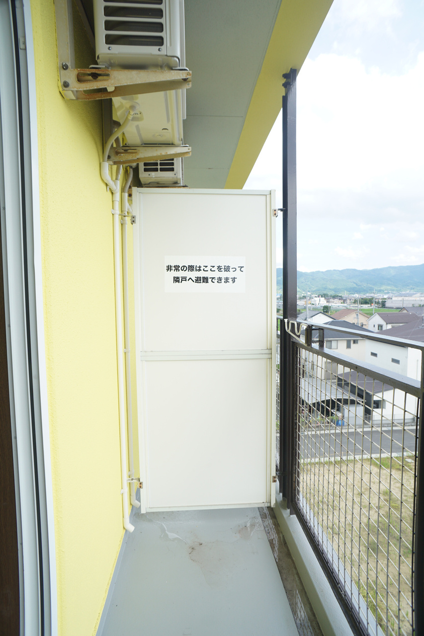 スタジオＭのバルコニー