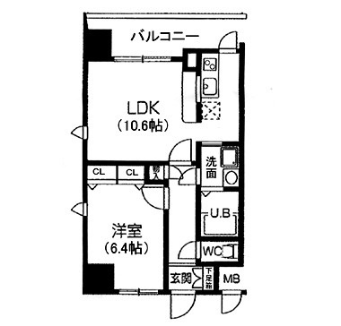 Ｓ－ＲＥＳＩＤＥＮＣＥ谷町九丁目 の間取り