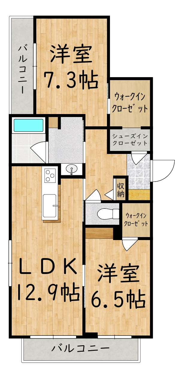 メゾン　ソラリスの間取り