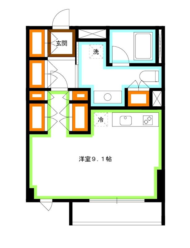杉並区西荻北５丁目の賃貸マンションの間取り