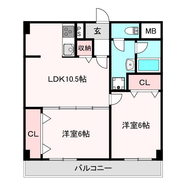 SIハイツ大阪Ⅱの間取り