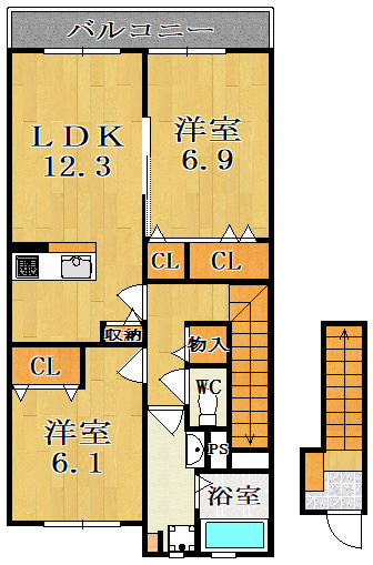 シャルマンコートの間取り