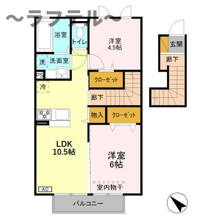 グラウクス　Ａの間取り