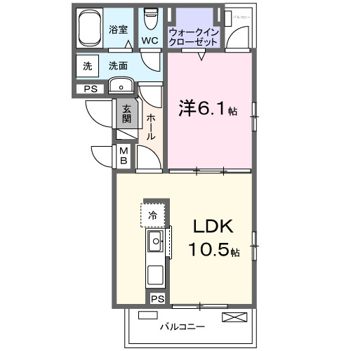 プラザ九源Ⅲの間取り