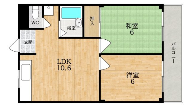中村ハイツの間取り