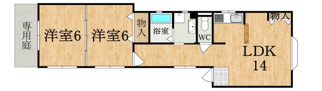 神殿マンション３号館の間取り
