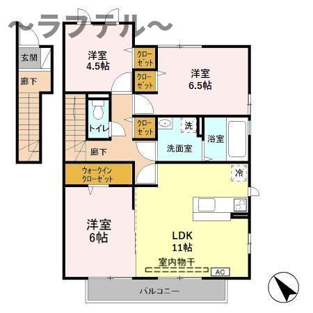 グランメール　Ｃの間取り