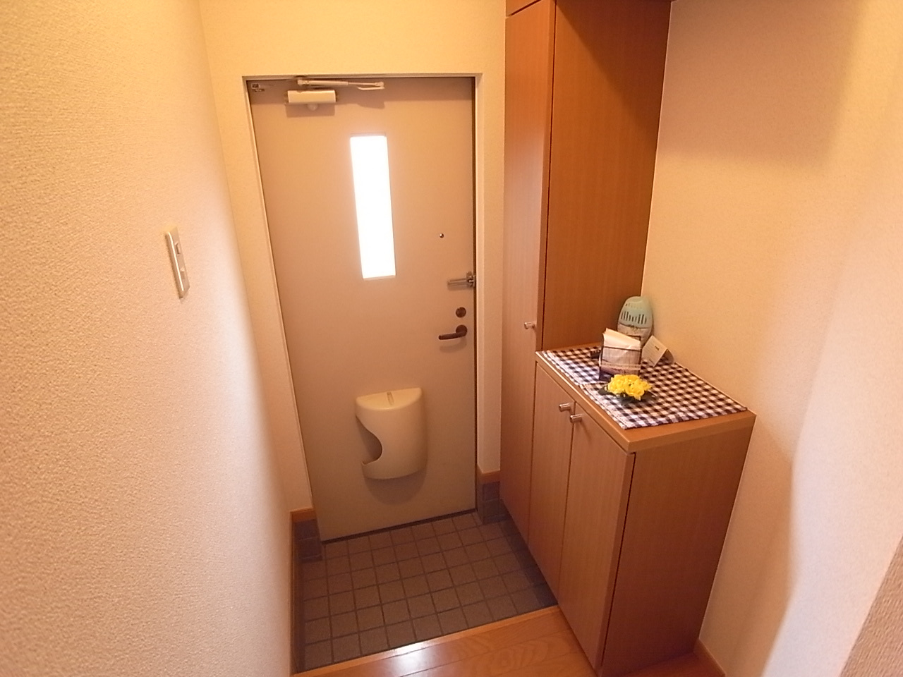 磯城郡田原本町大字三笠のアパートの玄関