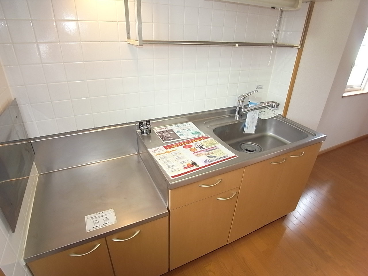 磯城郡田原本町大字三笠のアパートのキッチン