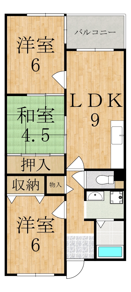 ライフコート萩の台の間取り