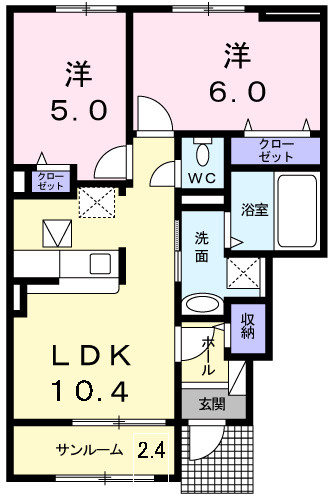 サンライズ橿原イーオスの間取り
