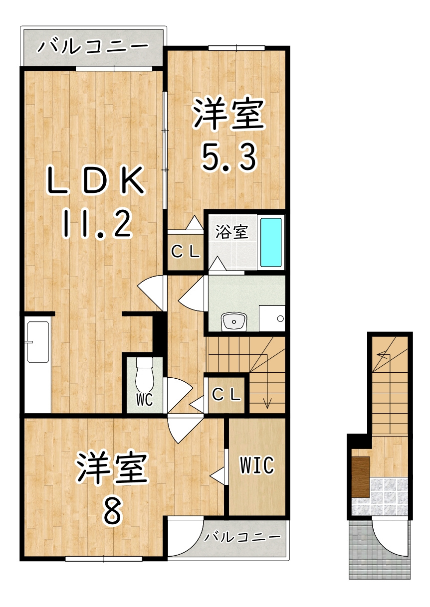 アルブル　ポルテの間取り