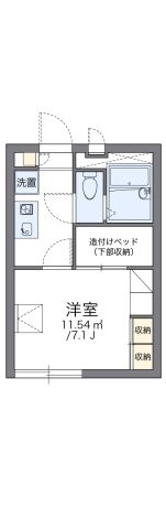レオパレスあやめ池疋田の間取り|代表的な間取のため実際の間取とは異なる場合があります