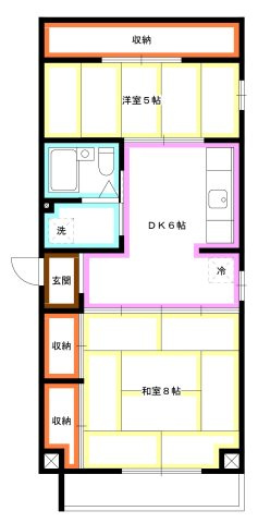 三鷹市新川６丁目の賃貸マンションの間取り