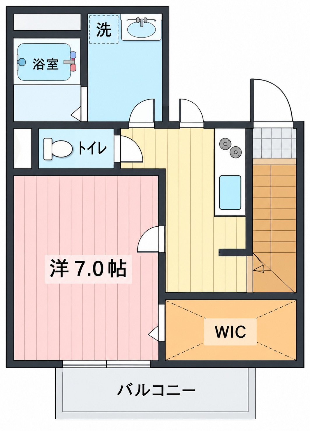 アスピリア Aigleの間取り