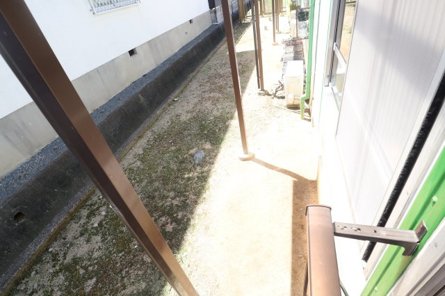 マンション甘樫のバルコニー