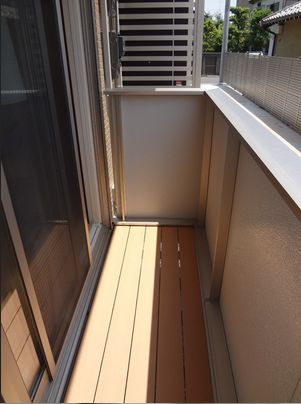 ハイツブエイのバルコニー