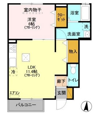 ハイツブエイの間取り