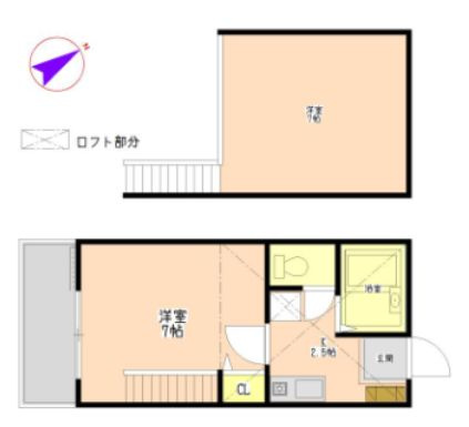 サザンハイツⅢの間取り