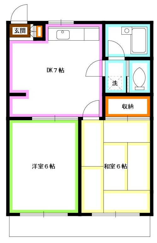 杉並区西荻北２丁目の賃貸マンションの間取り