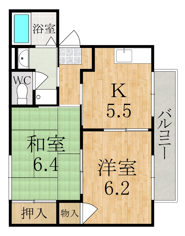 プレミール深田の間取り