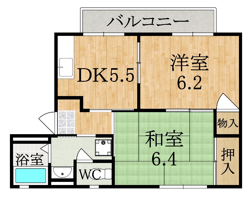 プレミール深田の間取り
