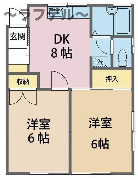 所沢市小手指南３丁目のアパートの間取り