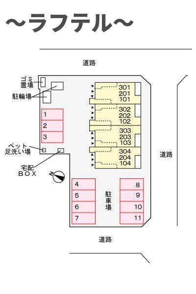 ヒカルサ狭山広瀬台フロントの区画図