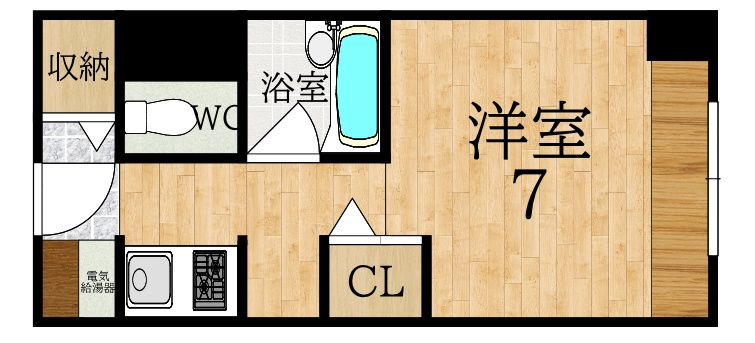 アスカ２１大和小泉の間取り