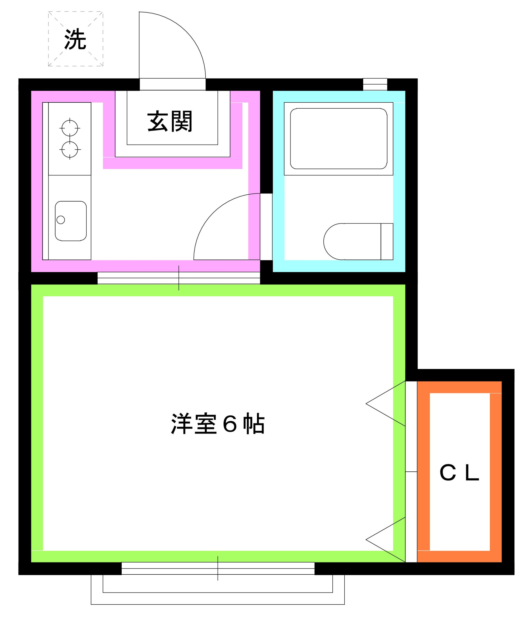 杉並区西荻北４丁目のアパートの間取り