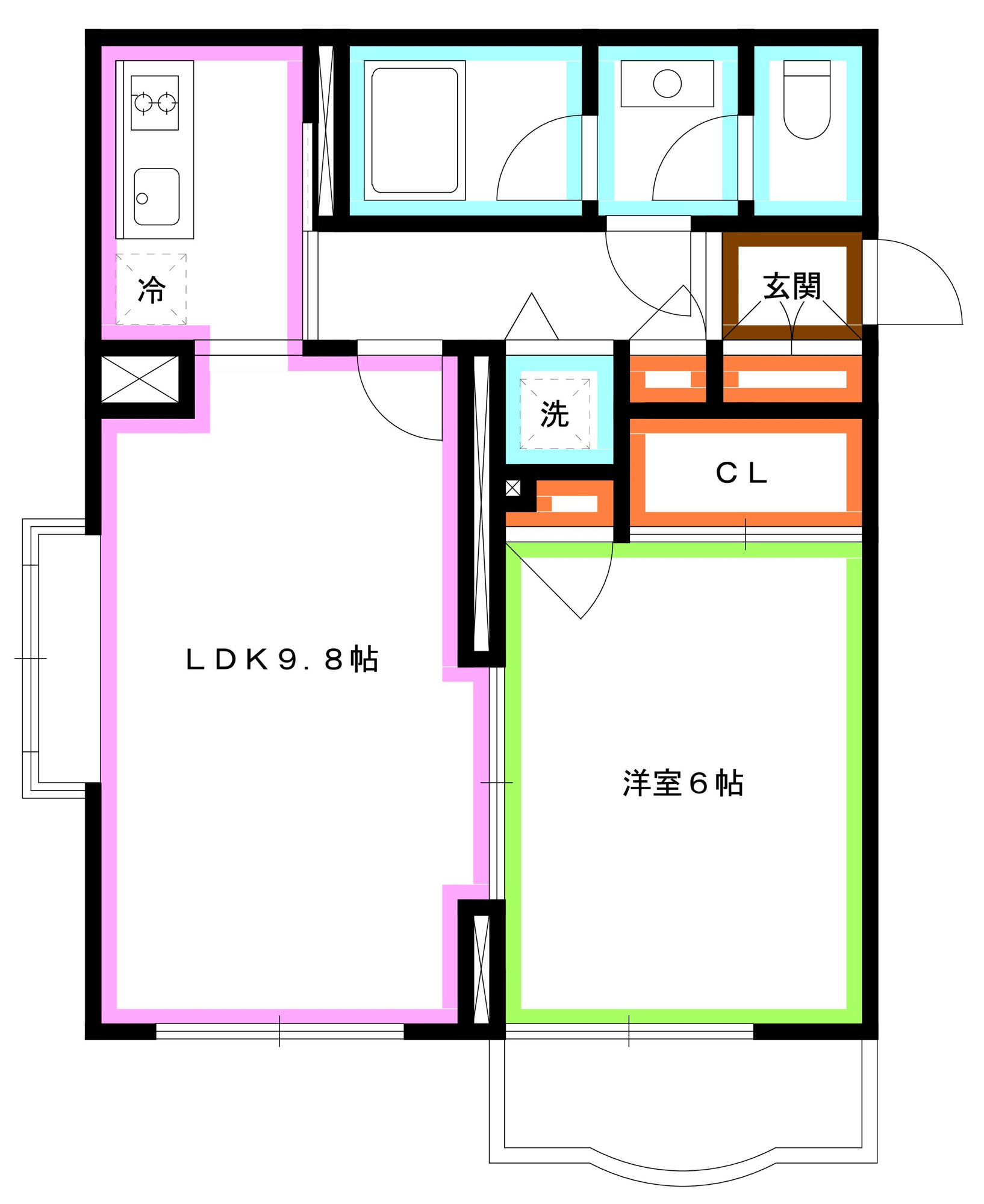 杉並区桃井２丁目の賃貸マンションの間取り