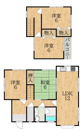 千代ヶ丘３丁目戸建の間取り