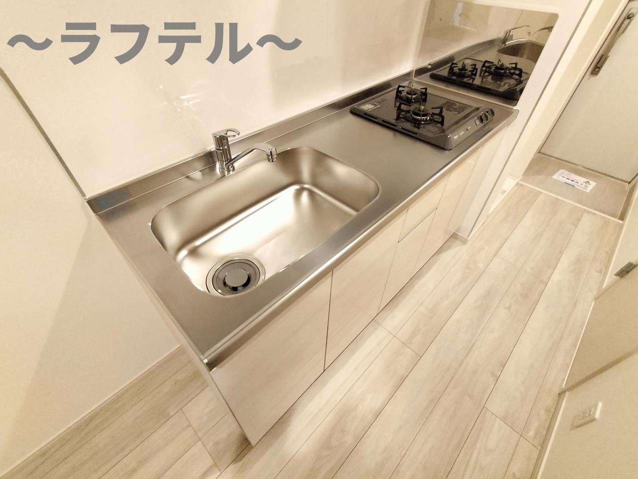 所沢市榎町のアパートのキッチン|反転タイプ