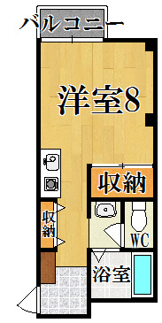 東生駒ツインビル１号館の間取り