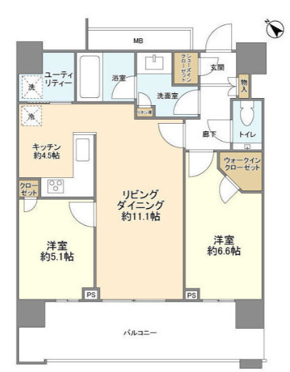 クロスエアタワーの間取り
