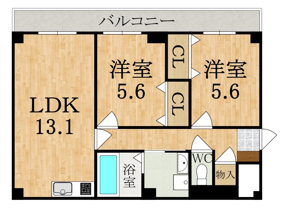 フォレスタコートの間取り