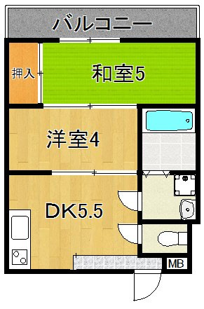 サンライズ大和の間取り