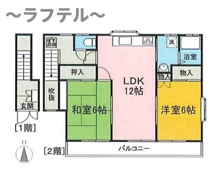 メゾンベルツ北野の間取り