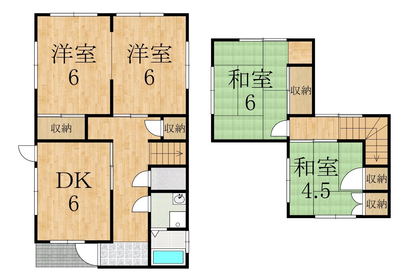 橿原市西池尻町戸建の間取り