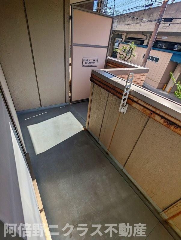 MiYo87天下茶屋のバルコニー