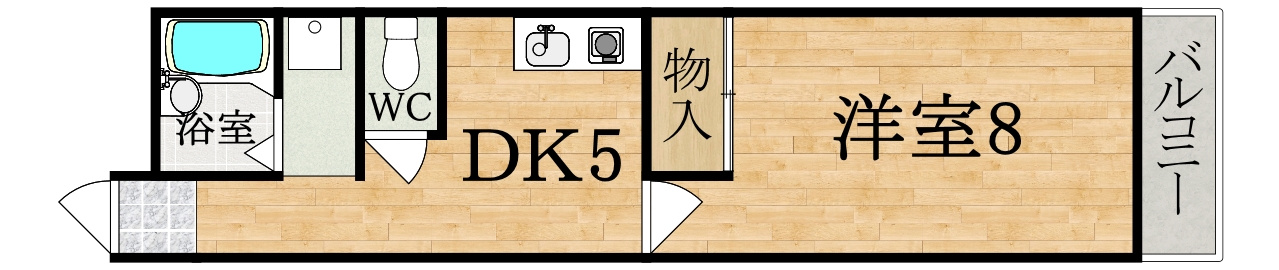 ラカーサ東生駒の間取り