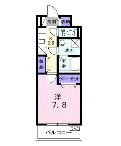 ラフレシール　新所沢の間取り