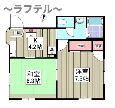 サンリバーKの間取り