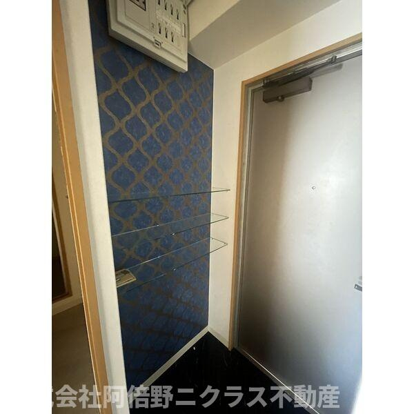 ラシーヌ天王寺の玄関|内装は別部屋の参考写真です。