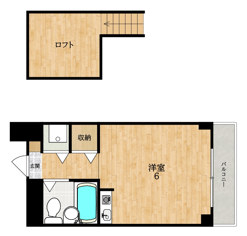 シティパレス柳町P-3の間取り