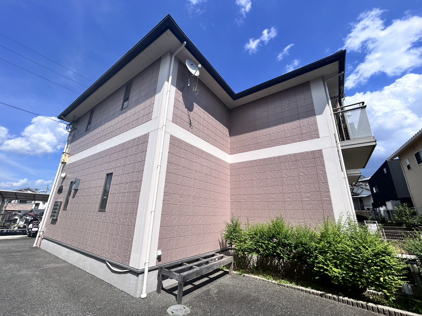 グレイス学園前の駐車場