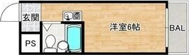 ヤングパレス阿倍野橋の間取り