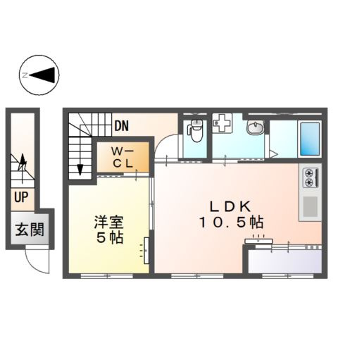 田原本町三笠アパート新築工事の間取り